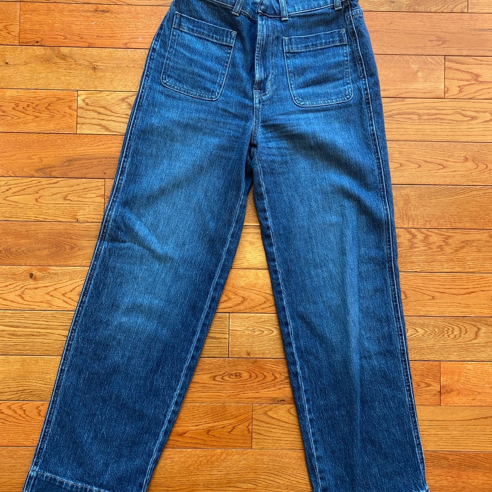 Blue Flare Wide Leg Jeans with Classic Style